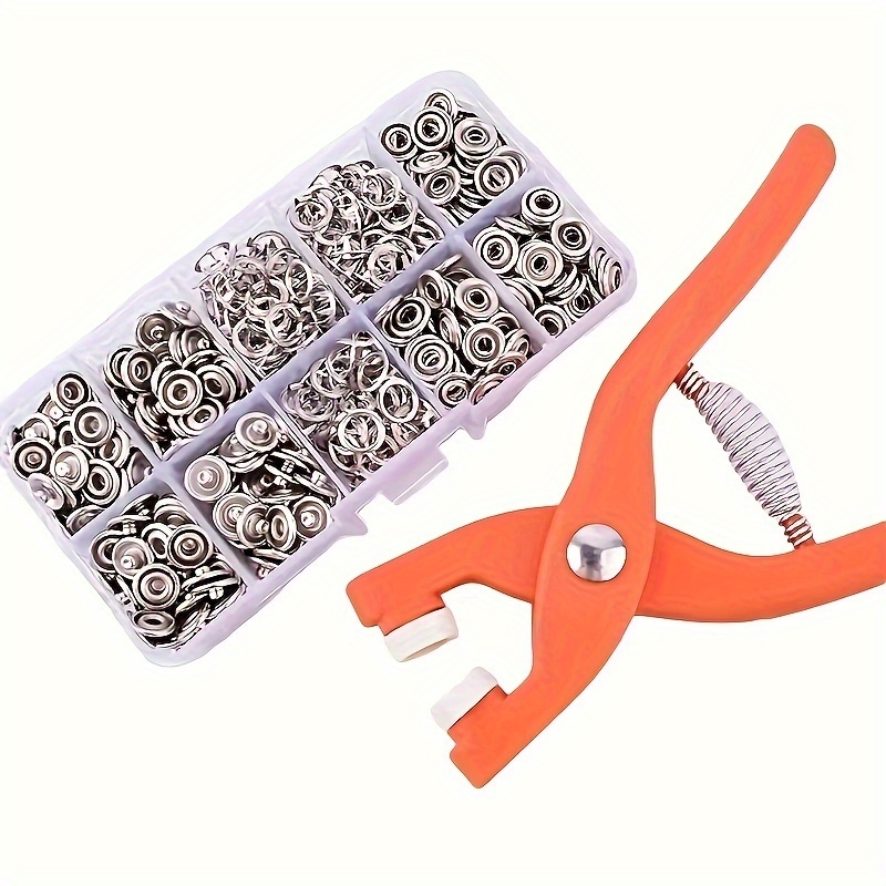 Snap Button Plier - Conjunto de 50 alicates manuais para