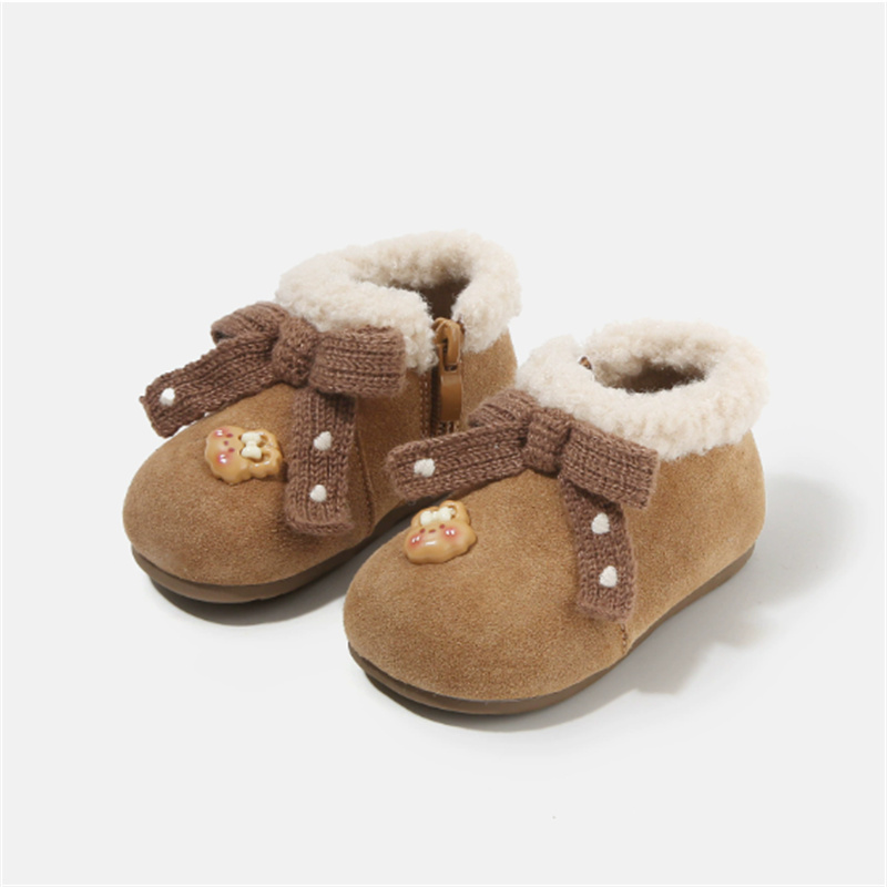 Sewing Gt - Inverno novos sapatos de bebê couro