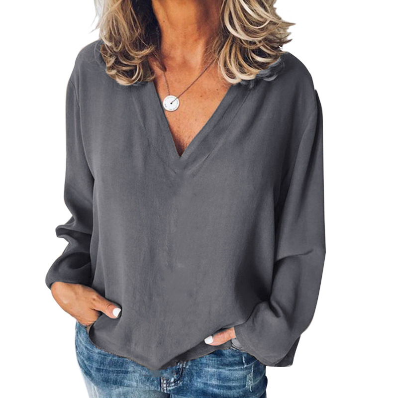 Sewing V - Camisa de costura feminina costura solta