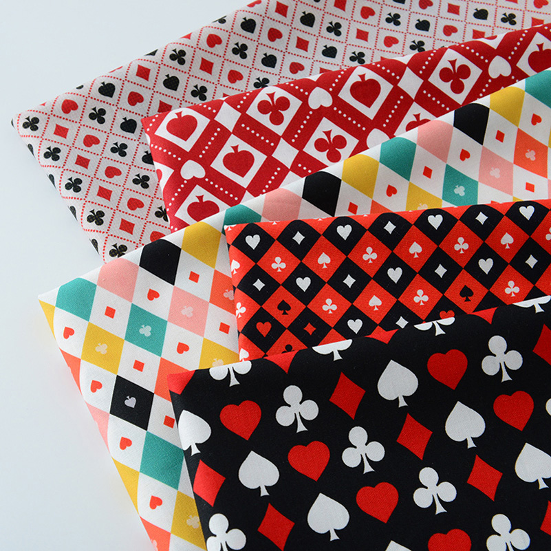 Sewing By - Ins poker elemento algodão impressão digital