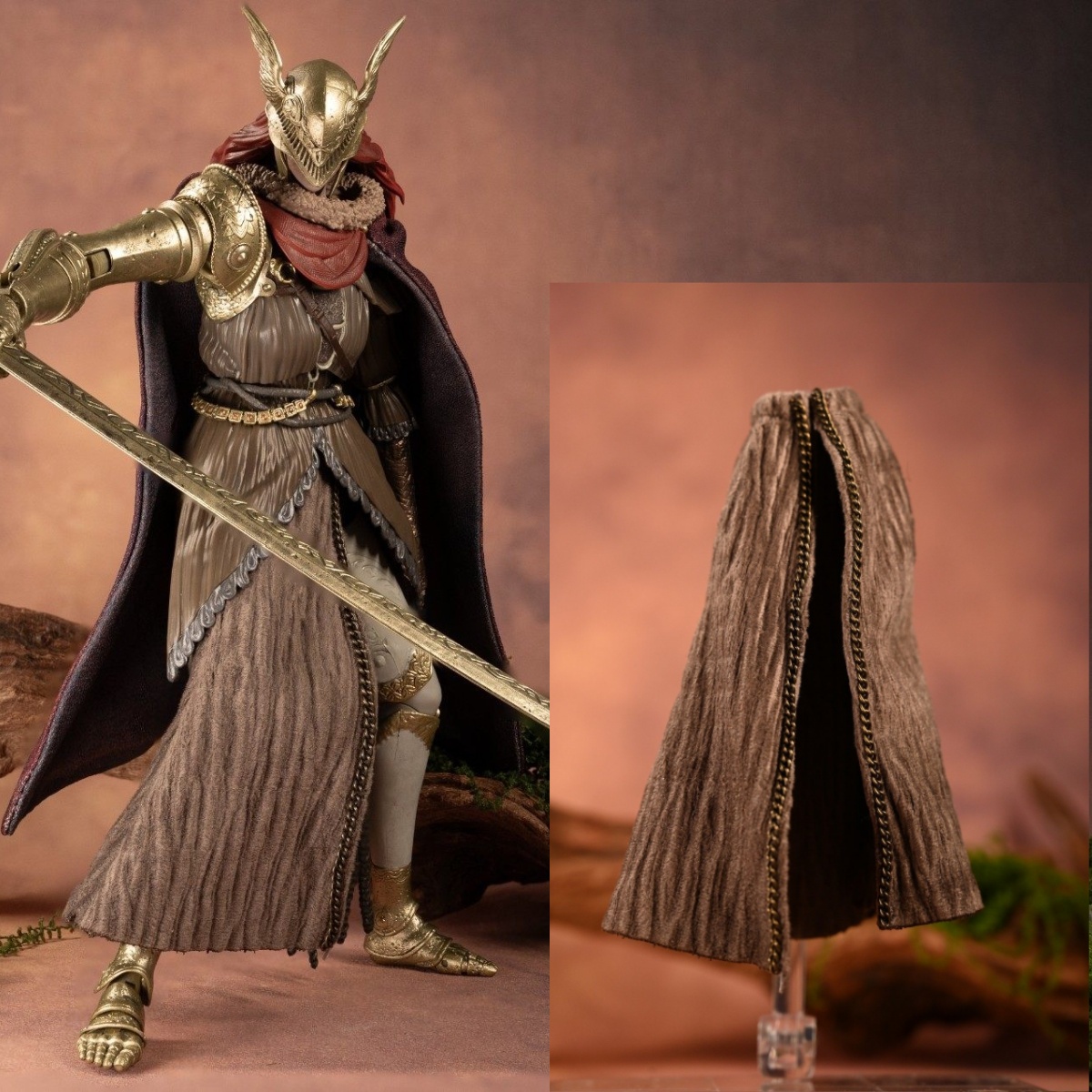 Sewing By - 【Apenas Vestuário】Acessórios de saia marrom miniatura
