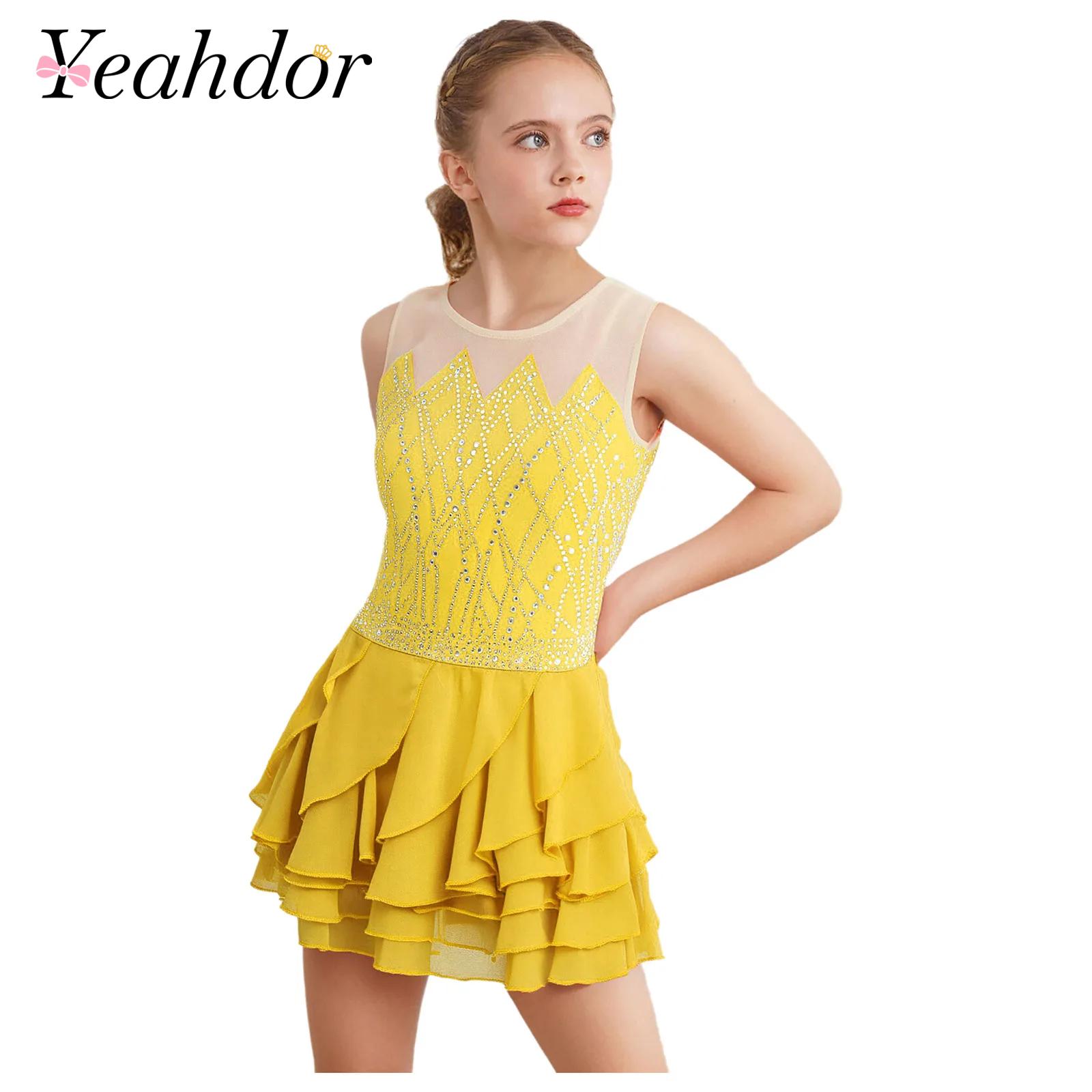 Sewing Vest - Meninas malha patinação artística vestido dança