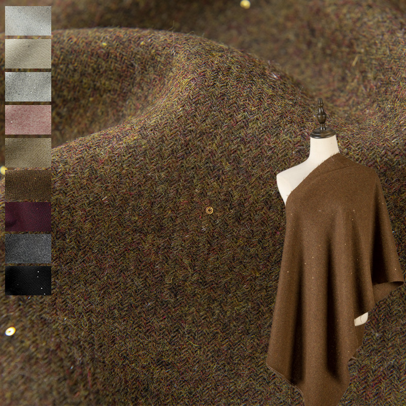Tecido de tweed com lantejoula - Sewing Tweed avaliação e preço
