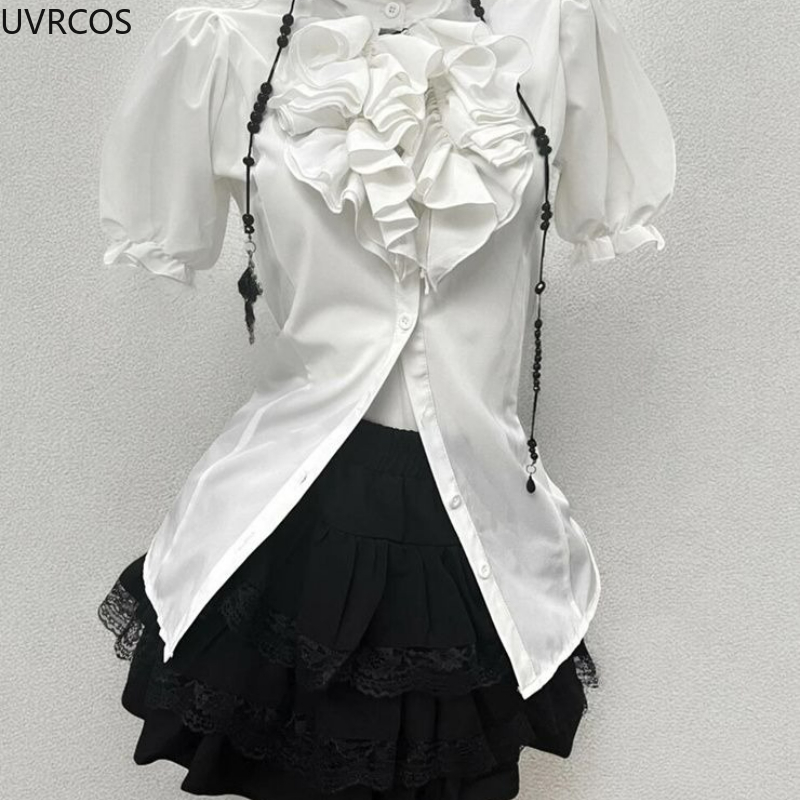 Y2k estética lolita estilo doc - Sewing Vest avaliação e preço