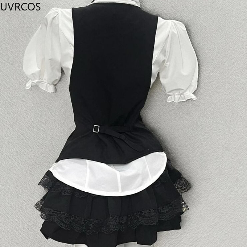 Y2k estética lolita estilo doc - Sewing Vest avaliação e preço