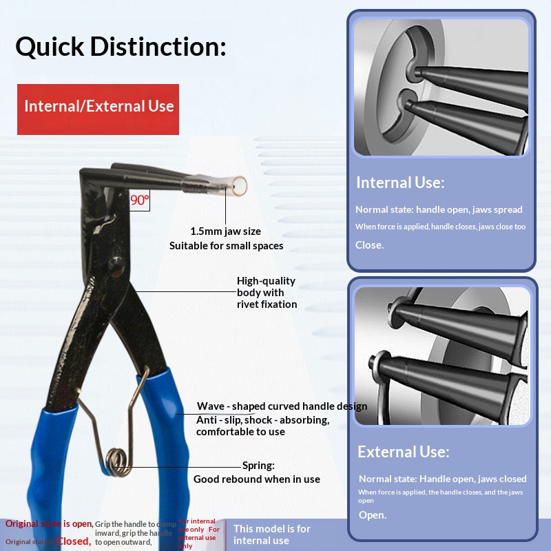 Alicate de Anel de Retenção de - Snap Button Plier avaliação e preço