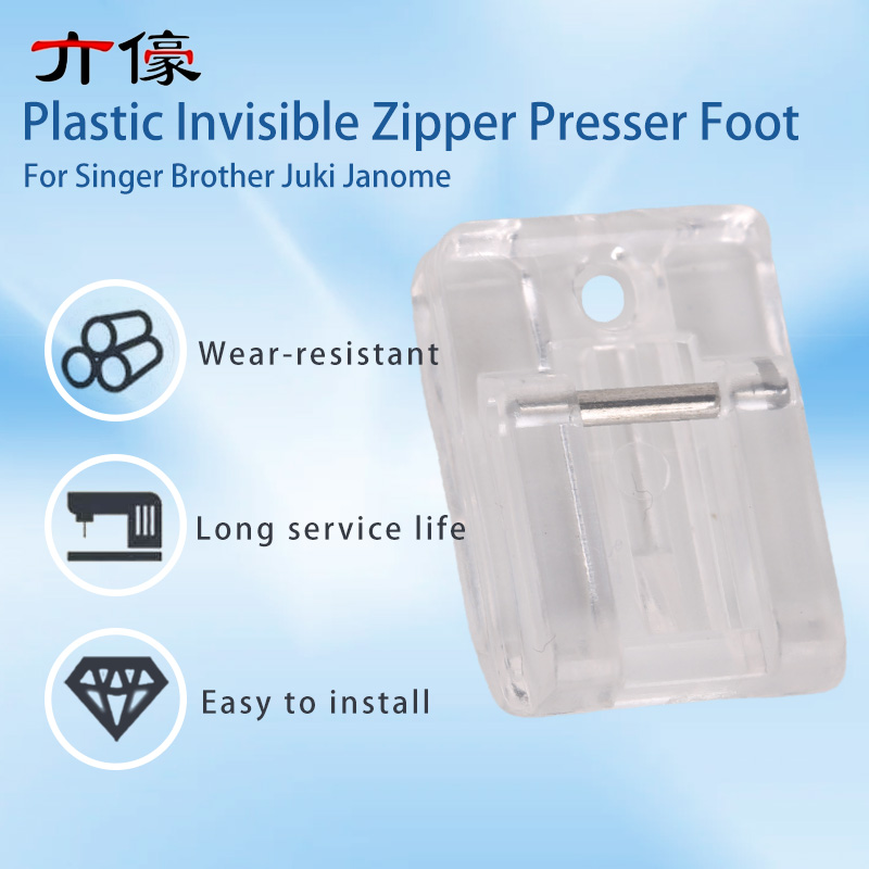 Calcador de plástico com zíper - Zipper Foot Presser avaliação e preço