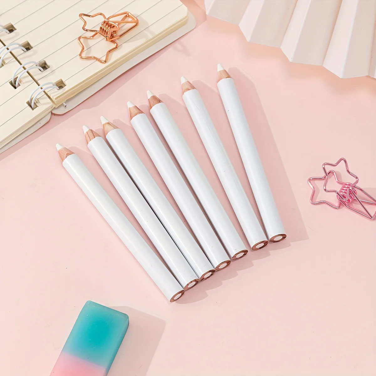 6 pçs branco alfaiate caneta m - Fabric Marking Pen avaliação e preço