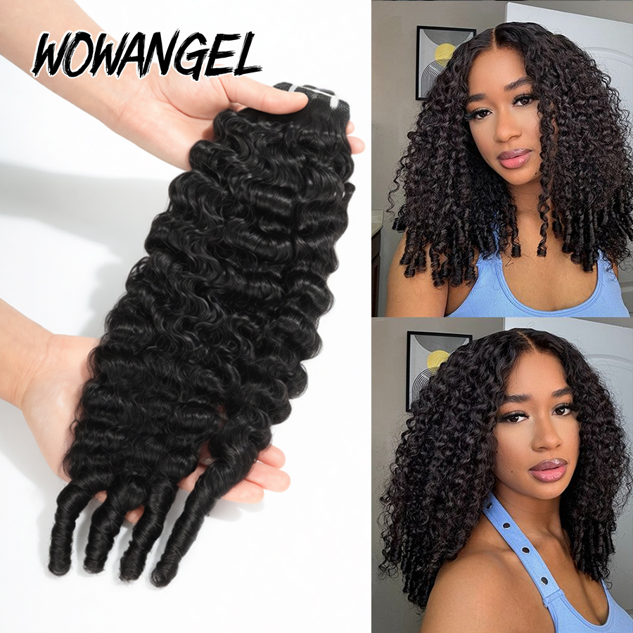 WOWANGEL Cabelo Humano Cachead - Sewing Technology avaliação e preço