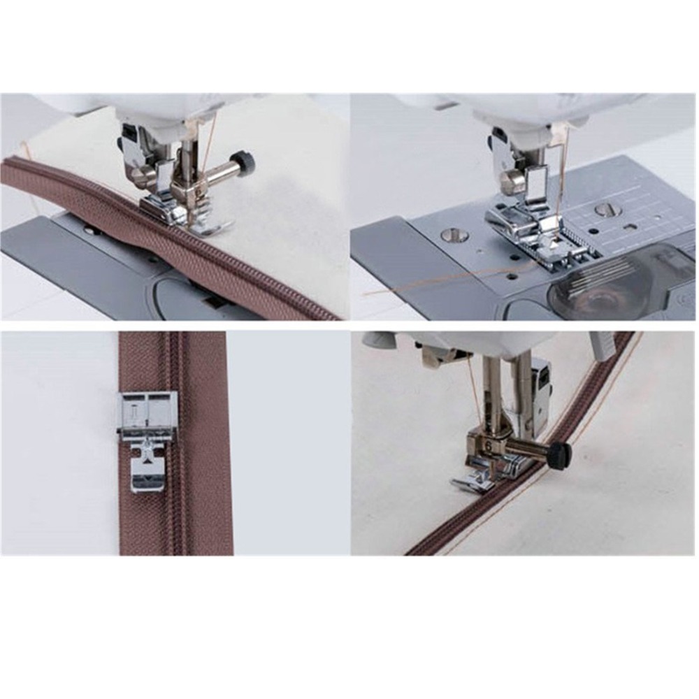 Metal Zipper calcador pé, únic - Zipper Foot Presser avaliação e preço
