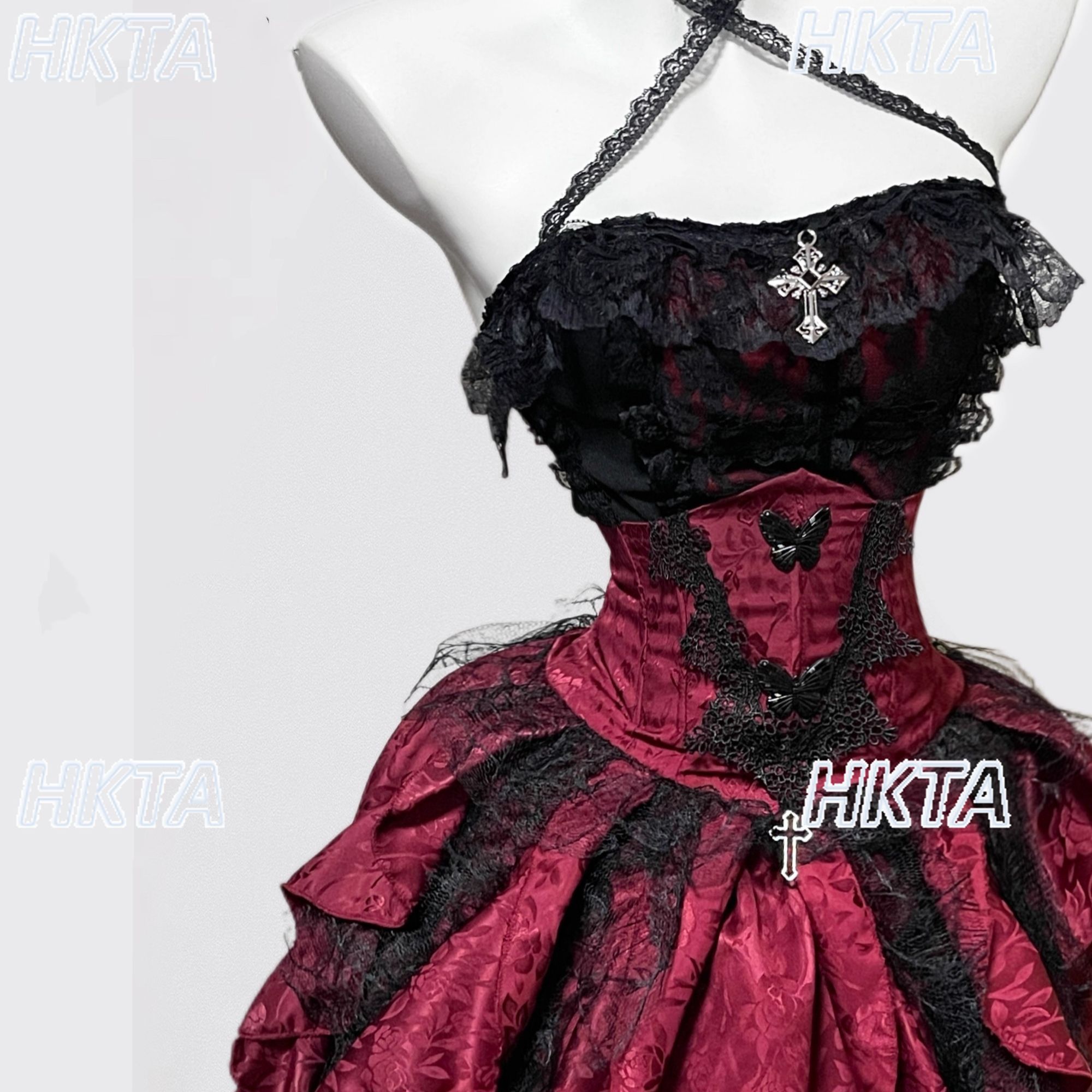 Saia Longa Gótica Escura Estil - Sewing Vest avaliação e preço
