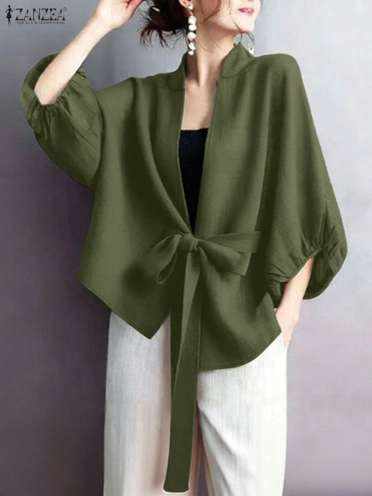 2025 zanzea elegante decote em - Sewing V avaliação e preço