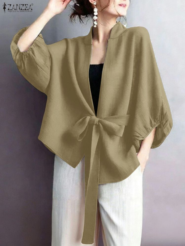 2025 zanzea elegante decote em - Sewing V avaliação e preço