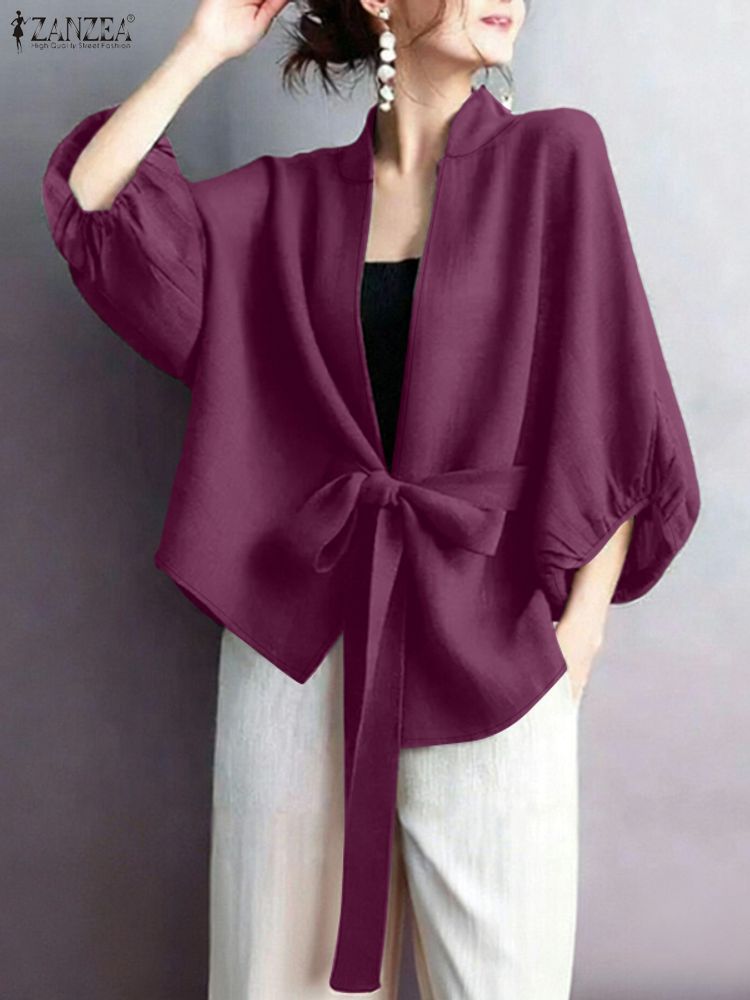 2025 zanzea elegante decote em - Sewing V avaliação e preço