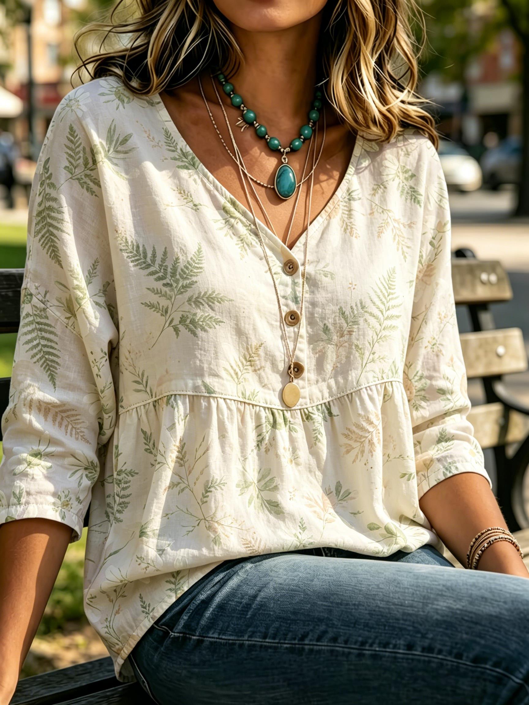 Blusa Feminina Delicada com Es - Sewing V avaliação e preço