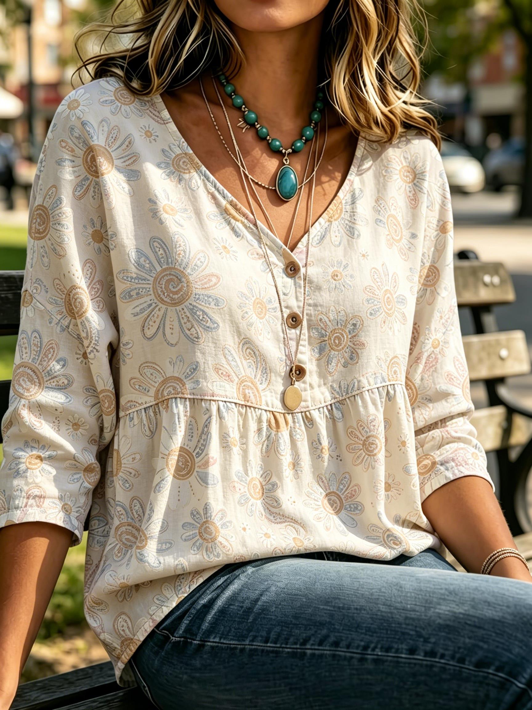 Blusa Feminina Delicada com Es - Sewing V avaliação e preço