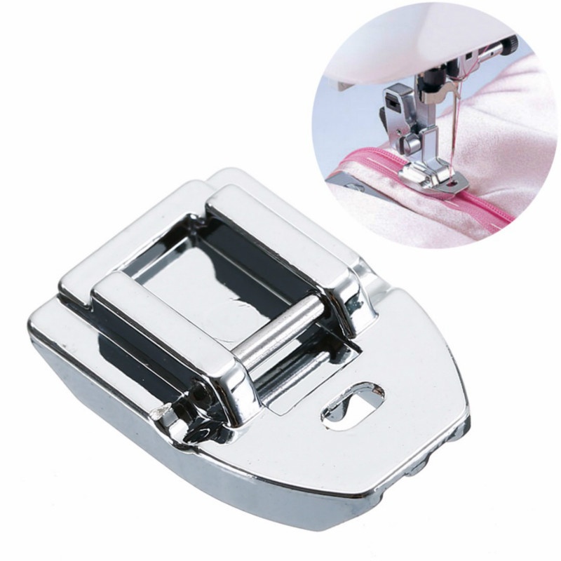 1 Peça de Pé de Máquina de Cos - Zipper Foot Presser avaliação e preço