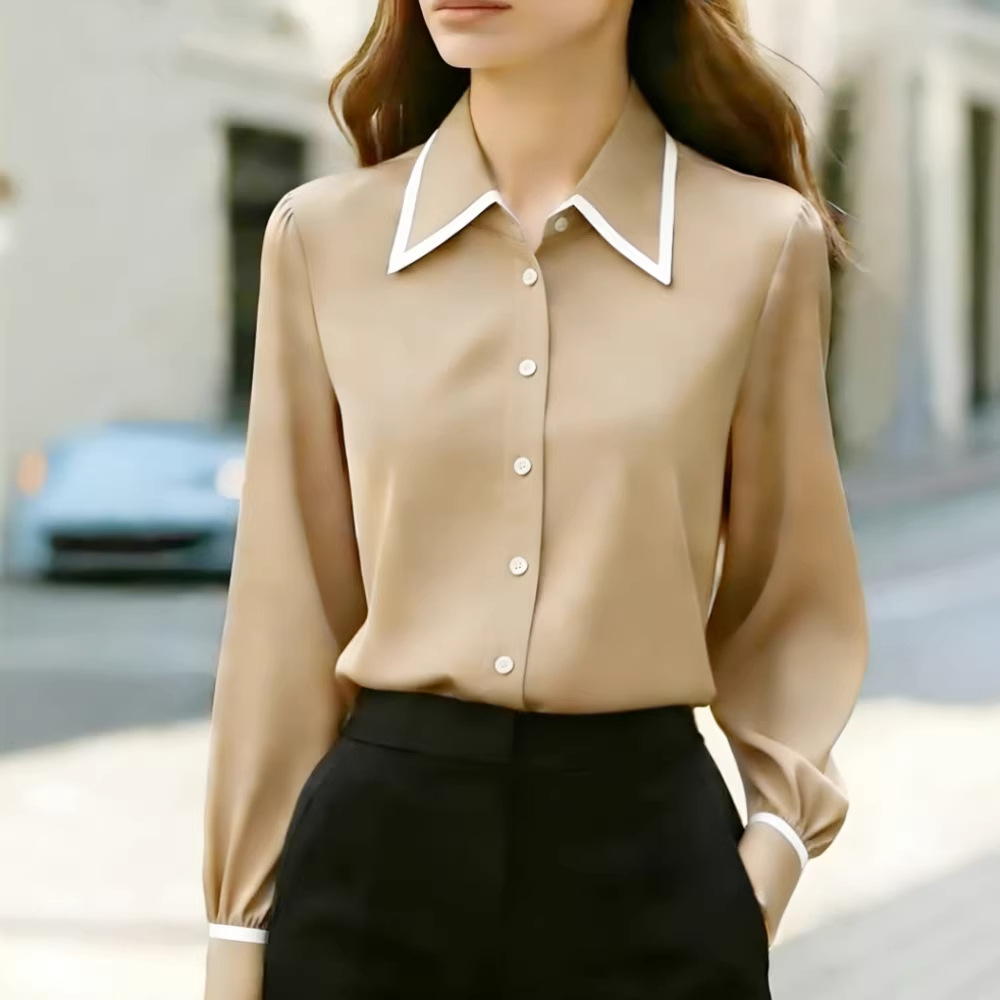 Camisas Femininas de Manga Lon - Sewing V avaliação e preço
