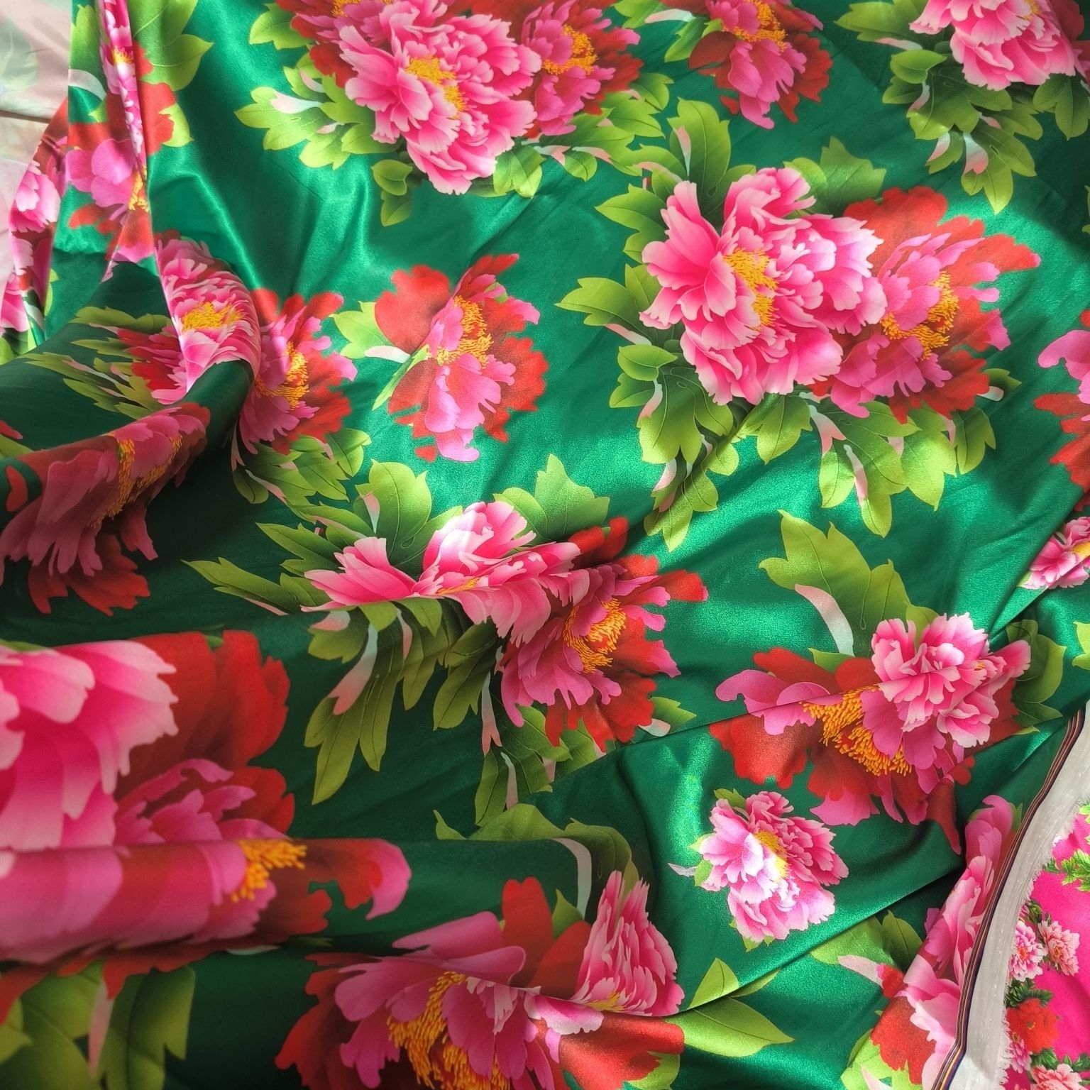 Tecido de cetim de acetato com - Sewing By avaliação e preço
